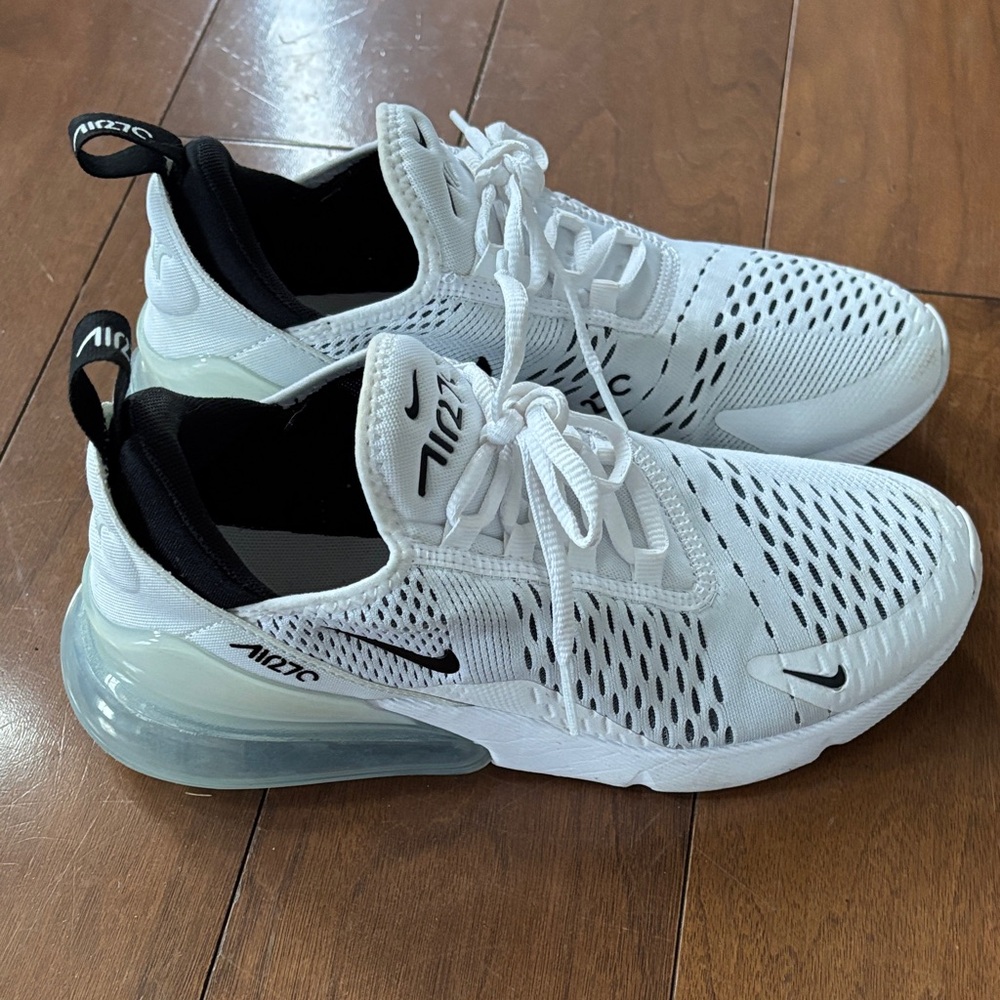 Nike White and Black Athletic Shoes